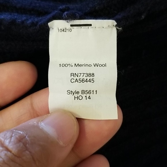 Madewell Pinewood 100% Merino Wool Sweater Navy XS - Picture 12 of 16